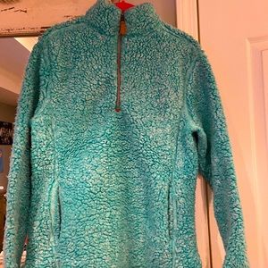 Sherpa half zip pullover